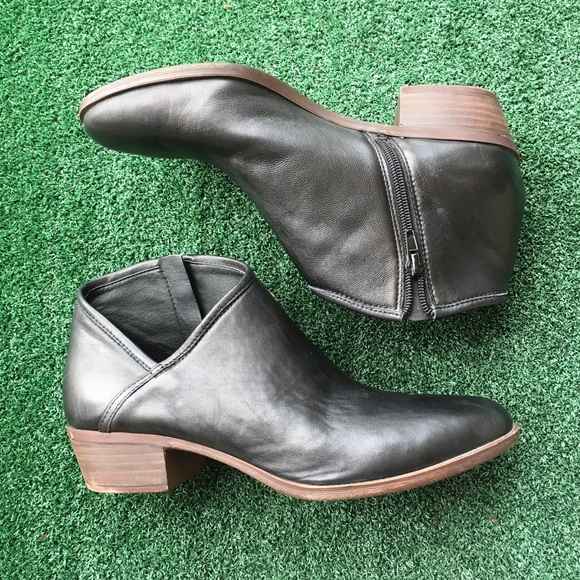 Lucky Brand Shoes - Lucky Brand Brekke Black Leather Booties 10